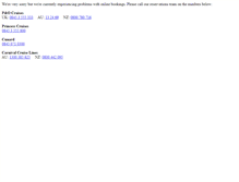 Tablet Screenshot of booking.pocruises.com